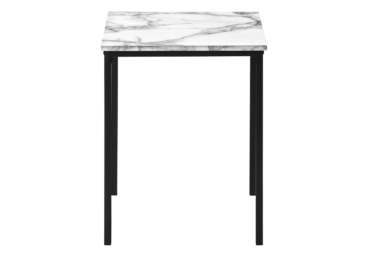 Sage White Marble & Black Metal Table Set (Set of 3) | Ortholuxe Home - Photo 7