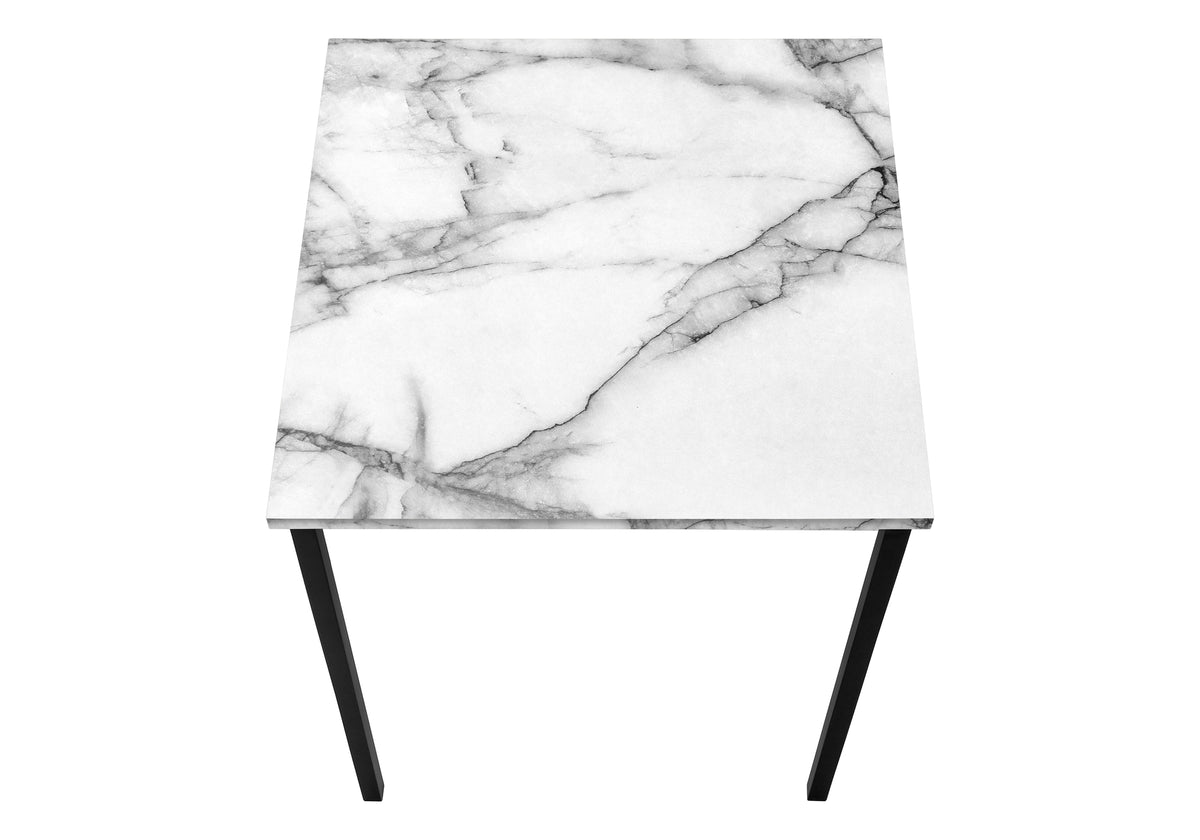 Sage White Marble & Black Metal Table Set (Set of 3) | Ortholuxe Home - Photo 8