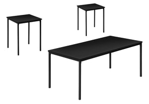 Sage Black Metal Table Set (Set of 3) | Ortholuxe Home - Photo 2