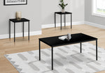 Sage Black Metal Table Set (Set of 3) | Ortholuxe Home