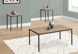 Sage Dark Taupe & Black Metal Table Set (Set of 3) | Ortholuxe Home