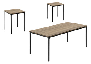 Sage Dark Taupe & Black Metal Table Set (Set of 3) | Ortholuxe Home - Photo 2