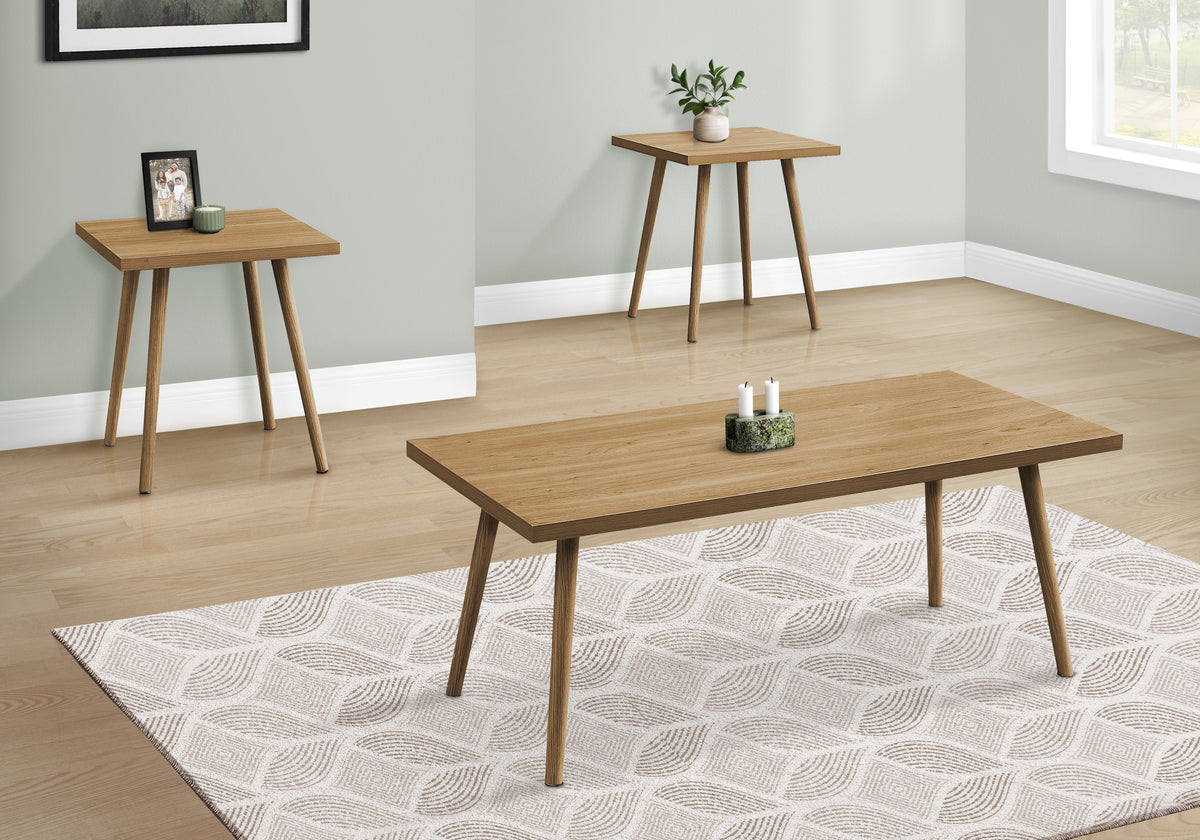 Sage Light Walnut Table Set (Set of 3) | Ortholuxe Home