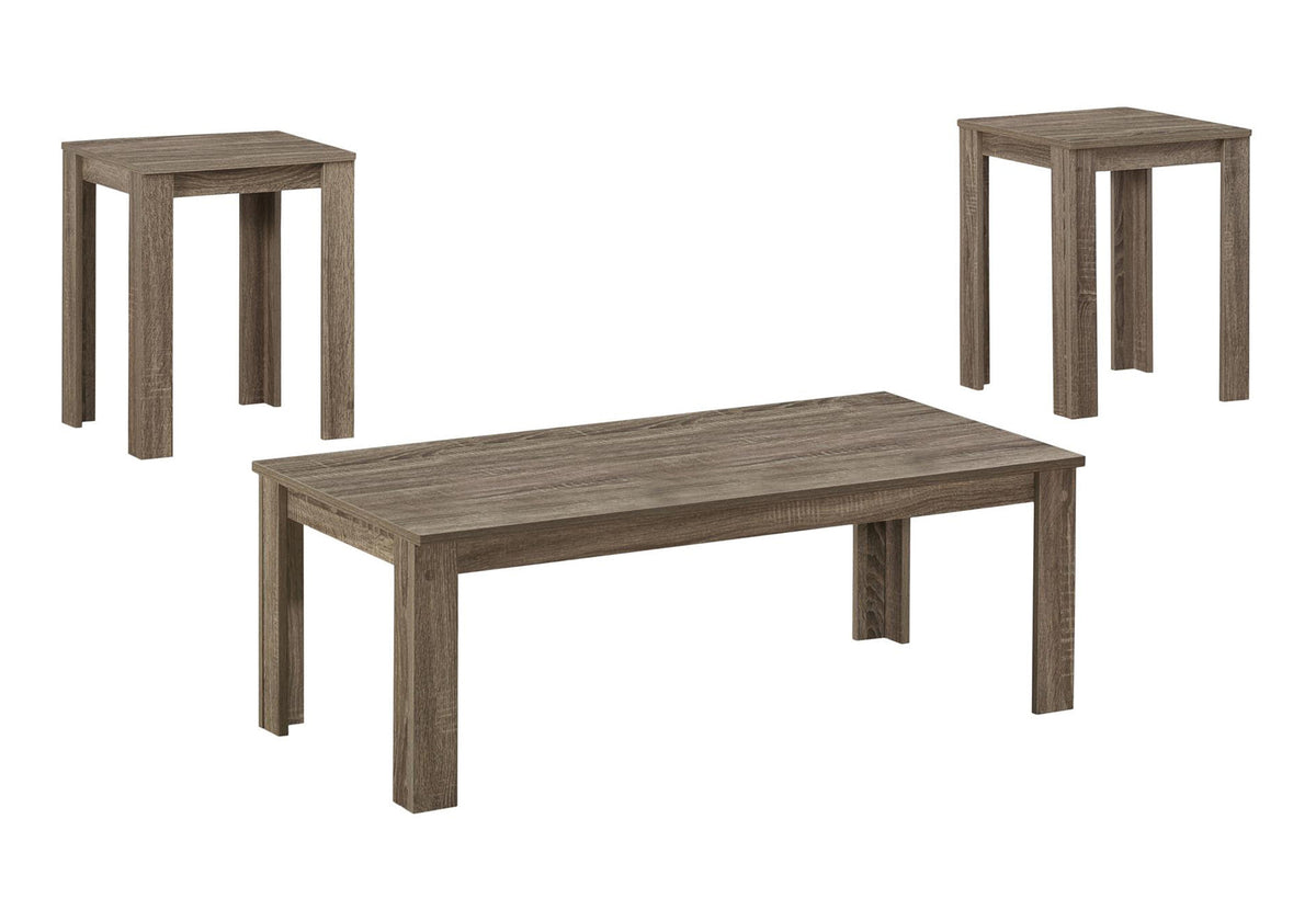 Tatum Dark Taupe Table Set (Set of 3) | Ortholuxe Home - Photo 2