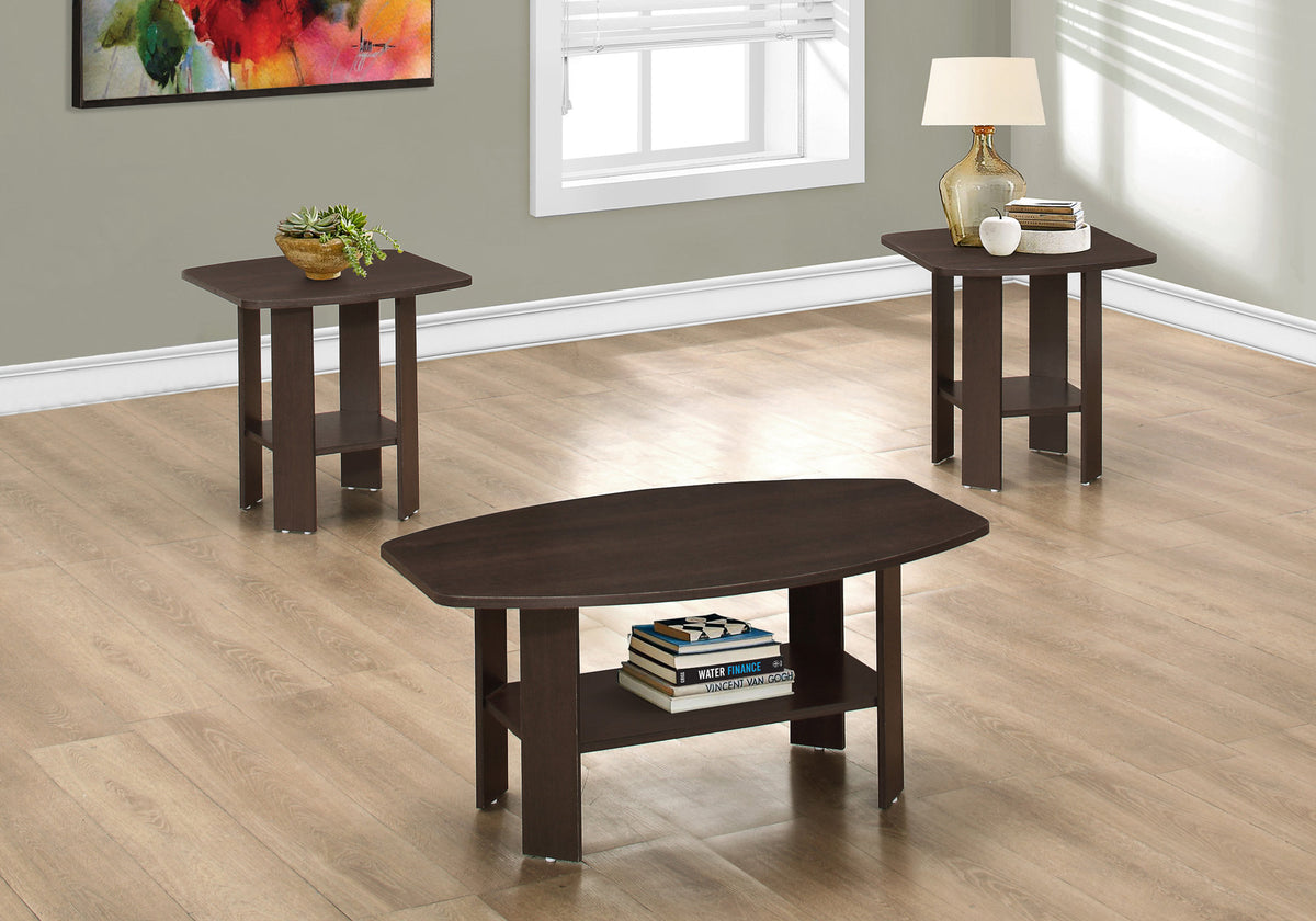 Una Espresso Table Set (Set of 3) | Ortholuxe Home