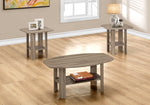 Una Dark Taupe Table Set (Set of 3) | Ortholuxe Home