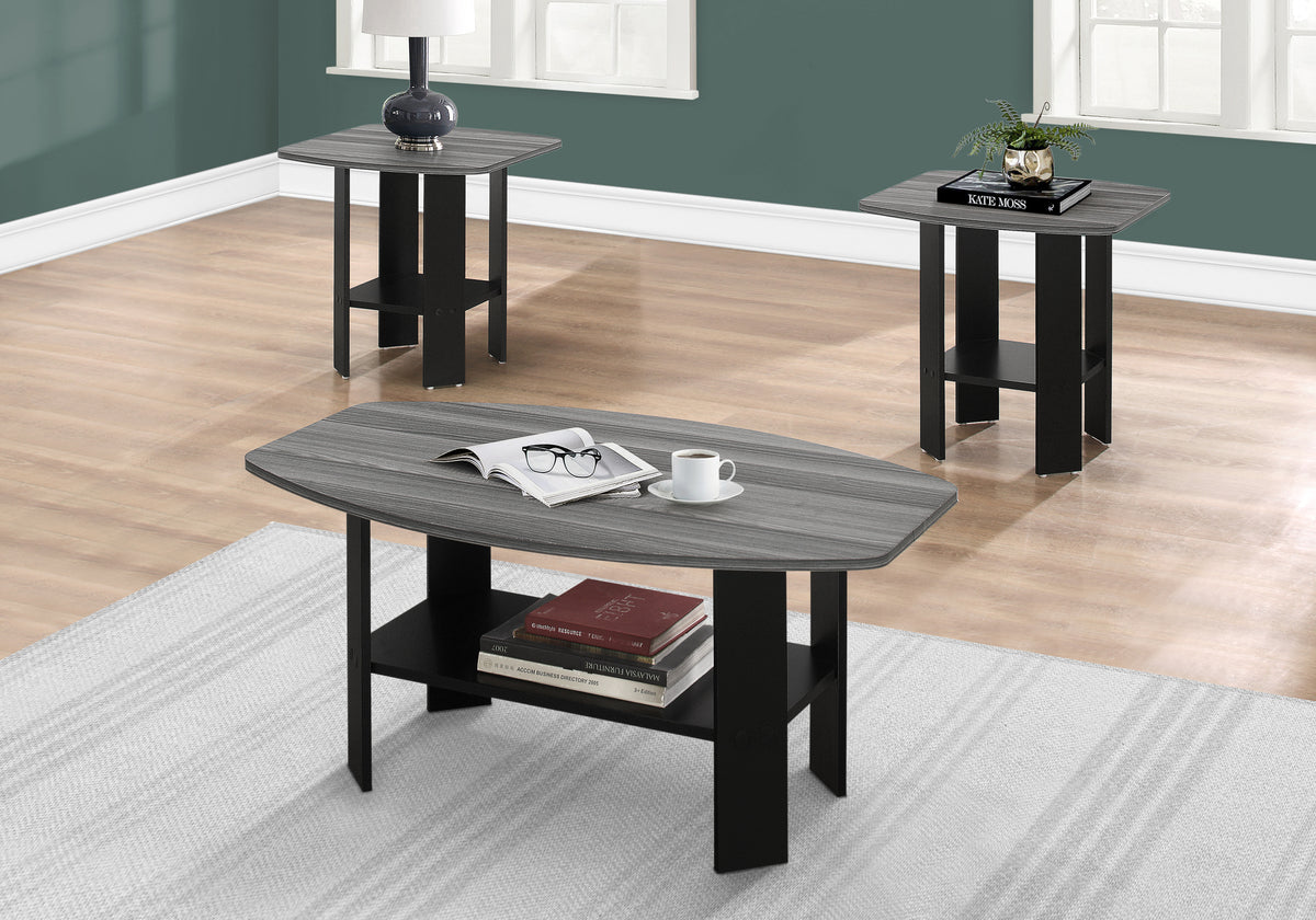 Una Black Table Set (Set of 3) | Ortholuxe Home
