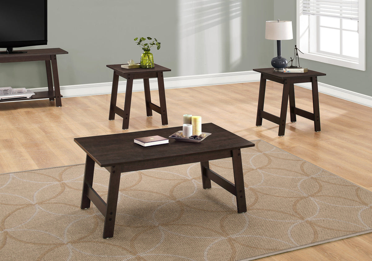 Valen Espresso Table Set (Set of 3) | Ortholuxe Home