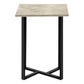 Bianca Cream Stone & Black Metal Table Set (Set of 3) | Ortholuxe Home - Photo 5