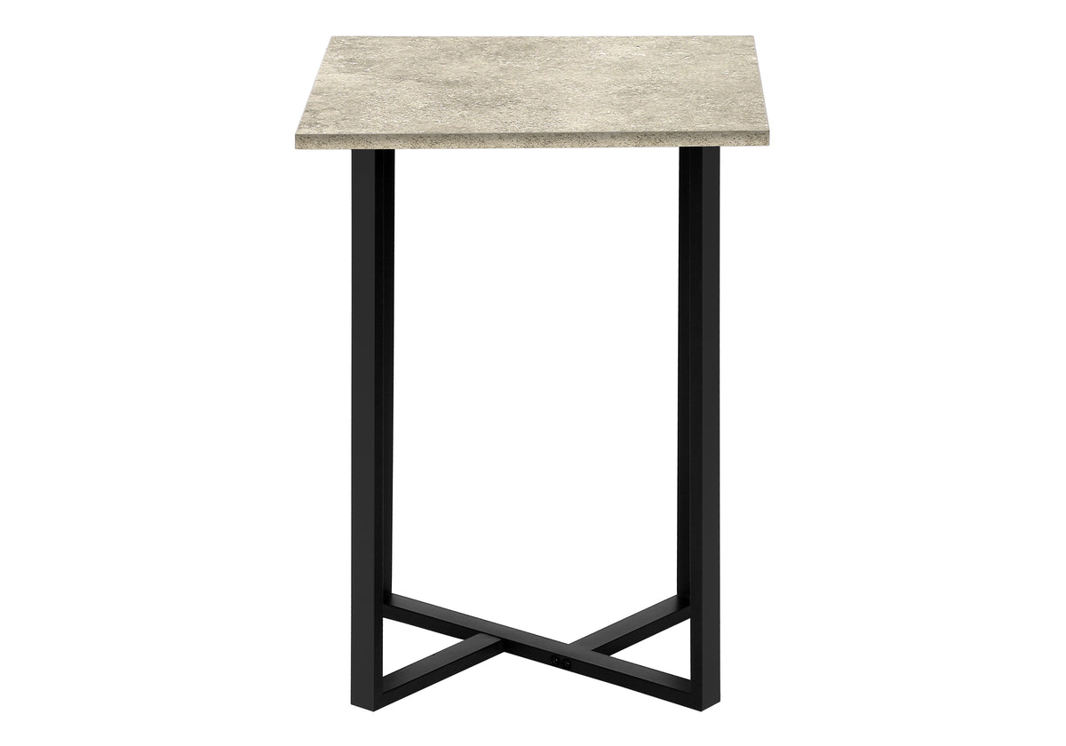 Bianca Cream Stone & Black Metal Table Set (Set of 3) | Ortholuxe Home - Photo 5