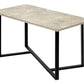 Bianca Cream Stone & Black Metal Table Set (Set of 3) | Ortholuxe Home - Photo 2