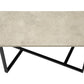 Bianca Cream Stone & Black Metal Table Set (Set of 3) | Ortholuxe Home - Photo 7