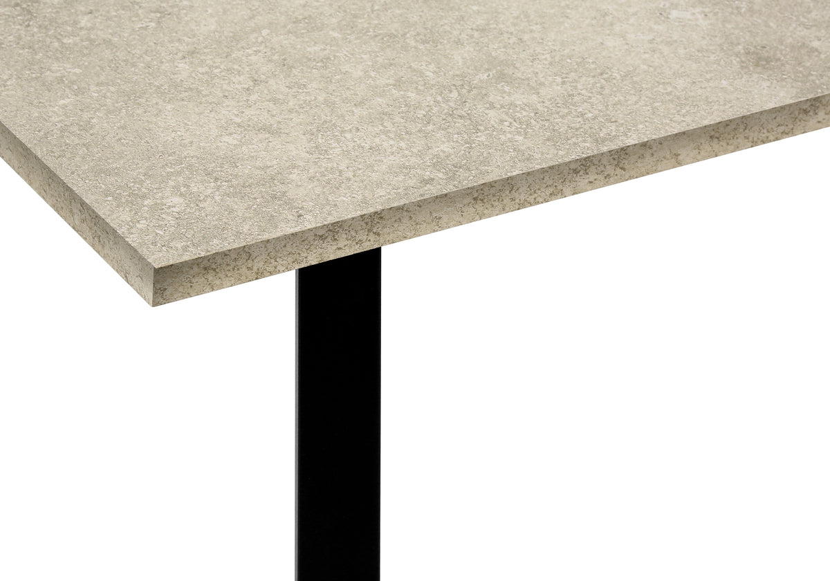 Bianca Cream Stone & Black Metal Table Set (Set of 3) | Ortholuxe Home - Photo 9