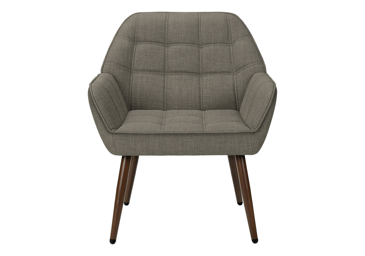 Elodie Light Brown Fabric Accent Chair | Ortholuxe Home - Photo 3