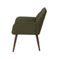 Elodie Dark Green Fabric Accent Chair | Ortholuxe Home - Photo 4