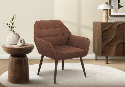 Elodie Rust Fabric Accent Chair | Ortholuxe Home
