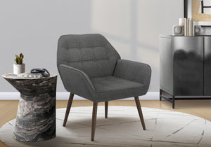 Elodie Light Grey Fabric Accent Chair | Ortholuxe Home