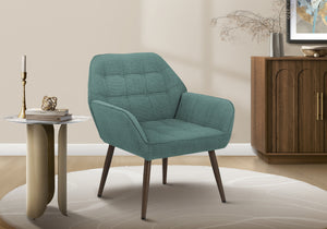 Elodie Turquoise Fabric Accent Chair | Ortholuxe Home