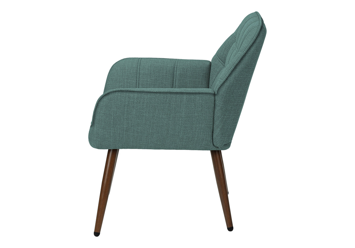Elodie Turquoise Fabric Accent Chair | Ortholuxe Home - Photo 4