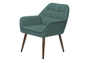 Elodie Turquoise Fabric Accent Chair | Ortholuxe Home - Photo 2