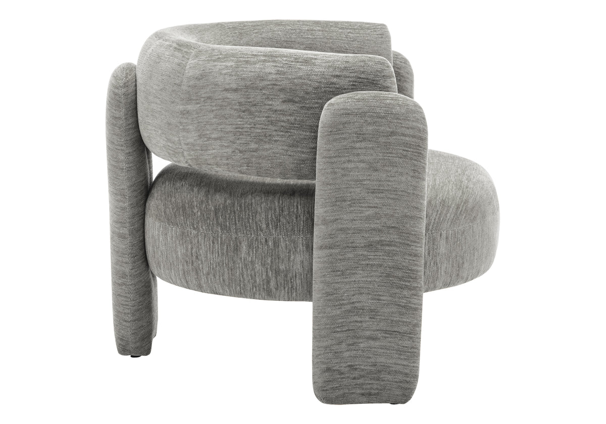 Fleur Grey Fabric Accent Chair | Ortholuxe Home - Photo 4