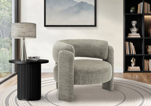 Fleur Grey Fabric Accent Chair | Ortholuxe Home
