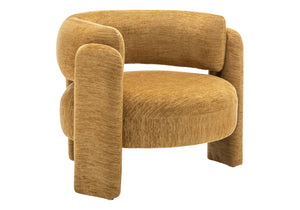 Fleur Gold Fabric Accent Chair | Ortholuxe Home - Photo 2