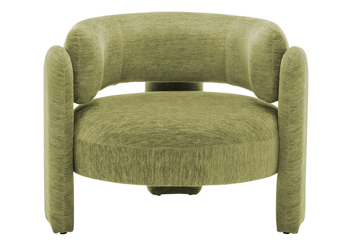 Fleur Light Green Fabric Accent Chair | Ortholuxe Home - Photo 3