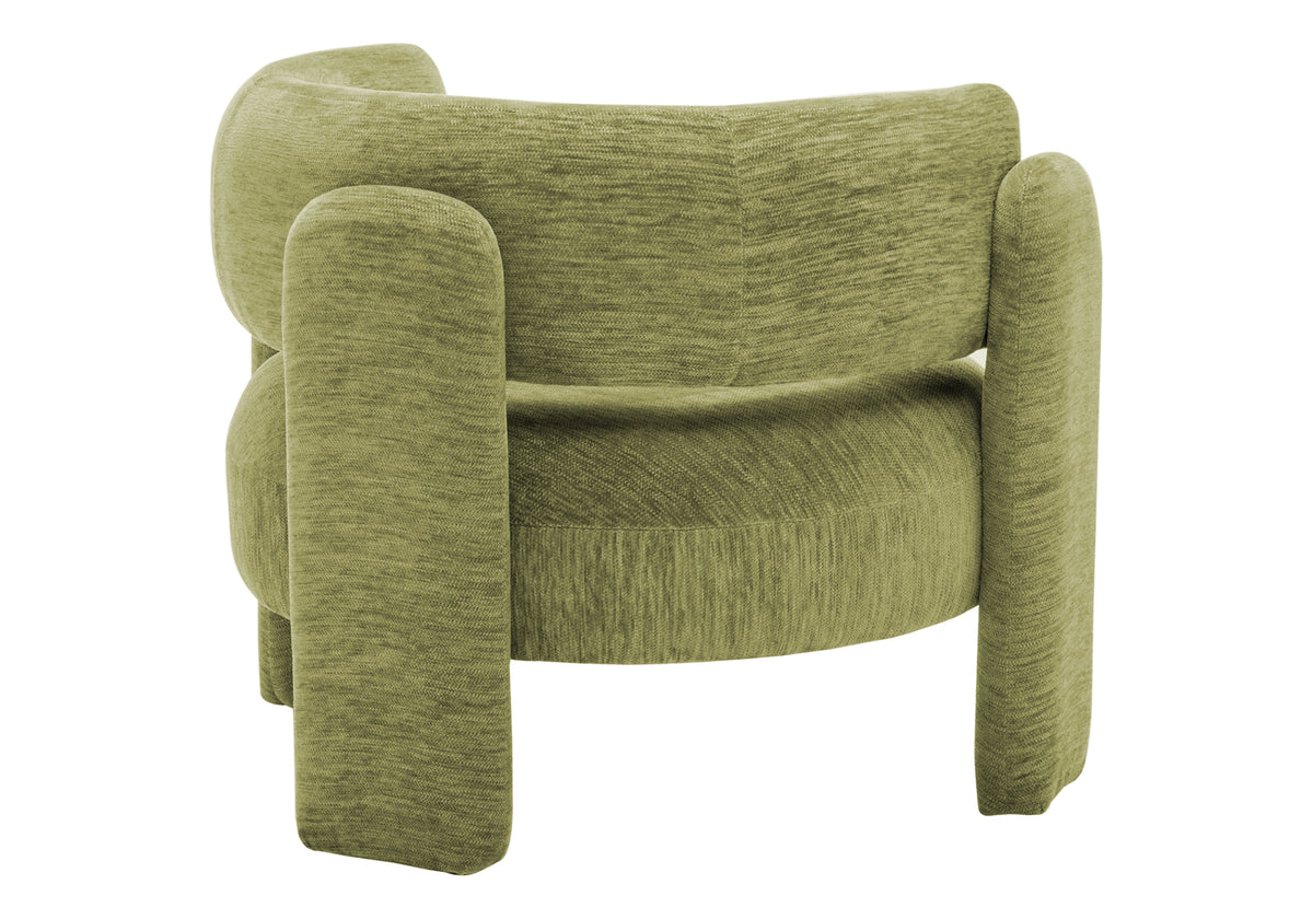 Fleur Light Green Fabric Accent Chair | Ortholuxe Home - Photo 5