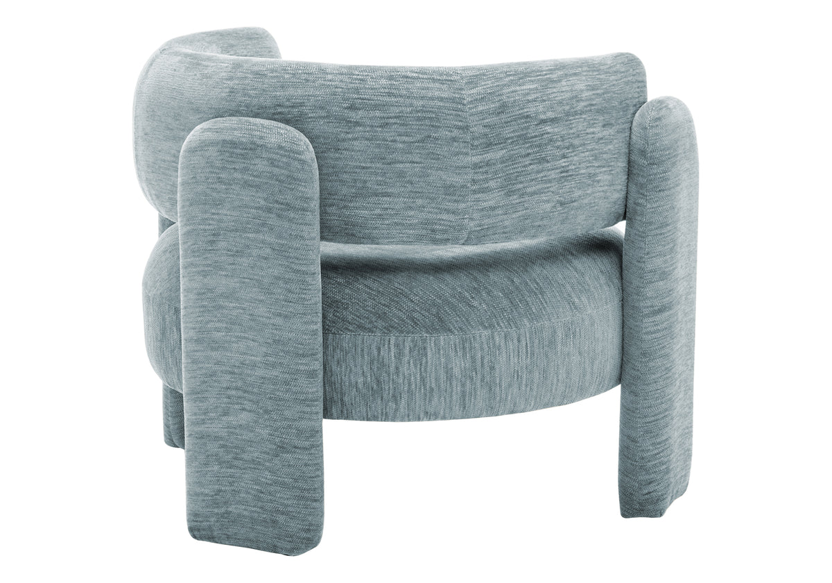 Fleur Light Blue Fabric Accent Chair | Ortholuxe Home - Photo 5