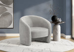 Gemma Light Grey Fabric Accent Chair | Ortholuxe Home