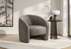 Gemma Light Brown Fabric Accent Chair | Ortholuxe Home