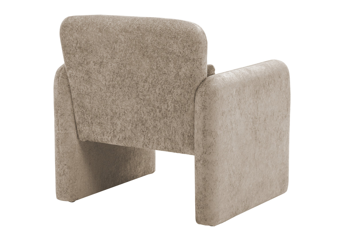 Gemma Light Brown Fabric Accent Chair | Ortholuxe Home - Photo 5