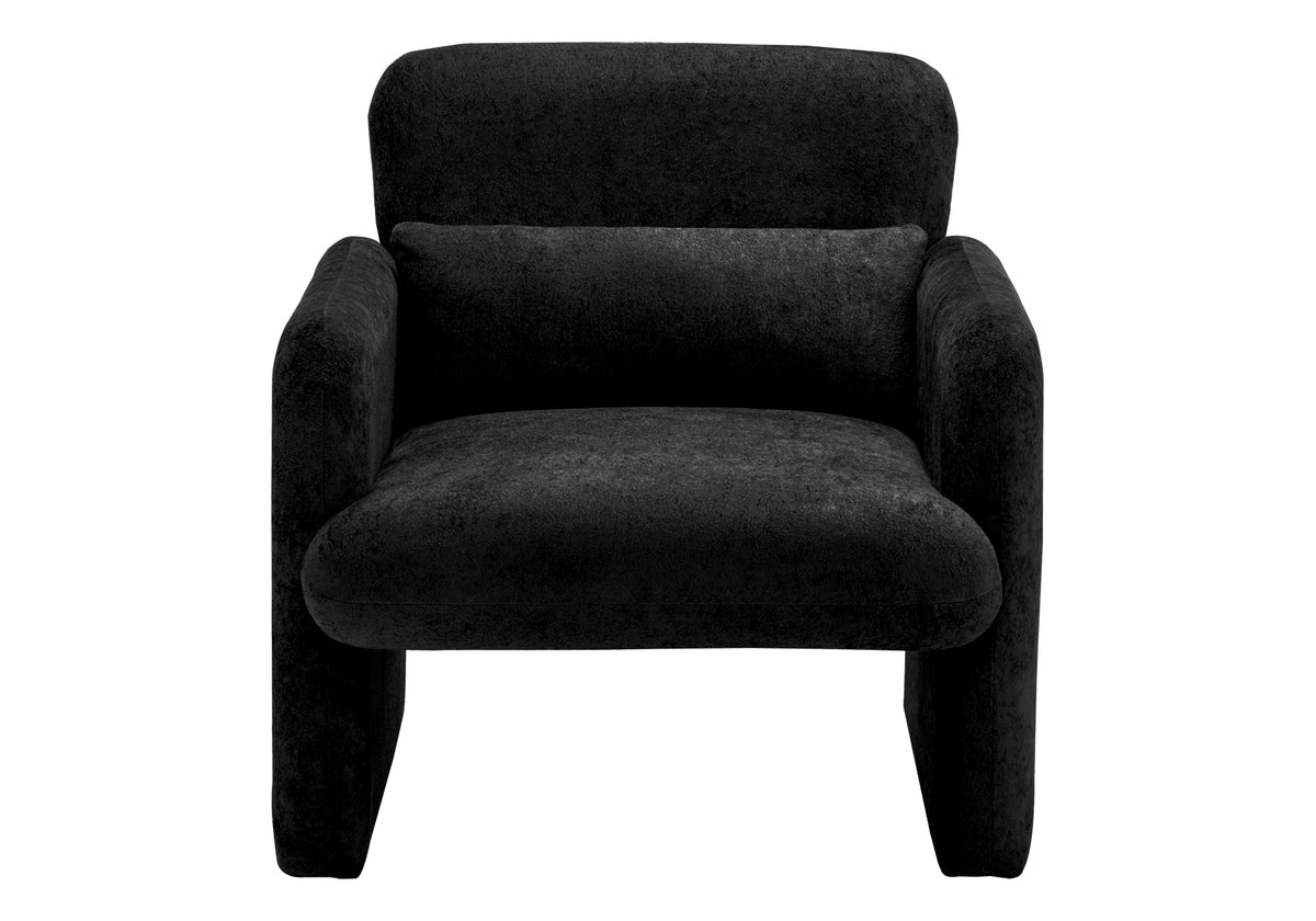 Gemma Black Fabric Accent Chair | Ortholuxe Home - Photo 3