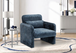 Helena Blue Fabric Accent Chair | Ortholuxe Home
