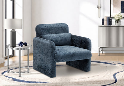 Helena Blue Fabric Accent Chair | Ortholuxe Home