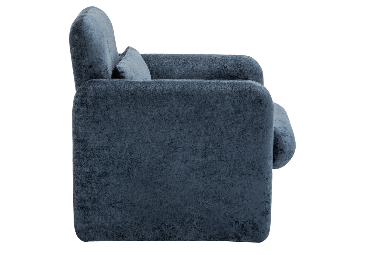 Helena Blue Fabric Accent Chair | Ortholuxe Home - Photo 4