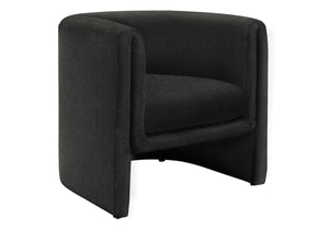 Ines Black Fabric Accent Chair | Ortholuxe Home - Photo 2