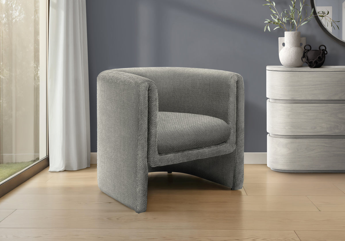 Ines Grey Fabric Accent Chair | Ortholuxe Home