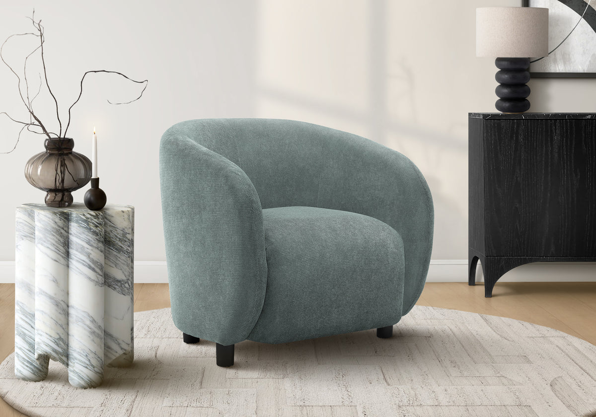 Josie Green Fabric Accent Chair | Ortholuxe Home