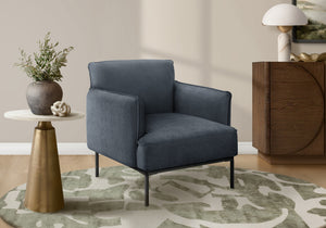 Livia Blue Fabric Accent Chair | Ortholuxe Home