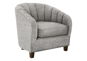 Margaux Silver Fabric Accent Chair | Ortholuxe Home - Photo 2