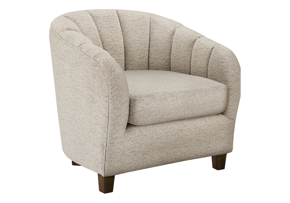 Margaux Cream Fabric Accent Chair | Ortholuxe Home - Photo 2