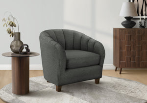 Margaux Grey Fabric Accent Chair | Ortholuxe Home