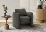 Margaux Dark Grey Fabric Accent Chair | Ortholuxe Home