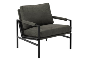 Nadia Dark Grey Fabric Accent Chair | Ortholuxe Home - Photo 2