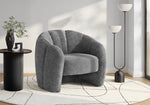 Olivia Dark Grey Fabric Accent Chair | Ortholuxe Home