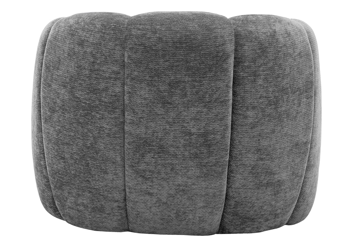 Olivia Dark Grey Fabric Accent Chair | Ortholuxe Home - Photo 6