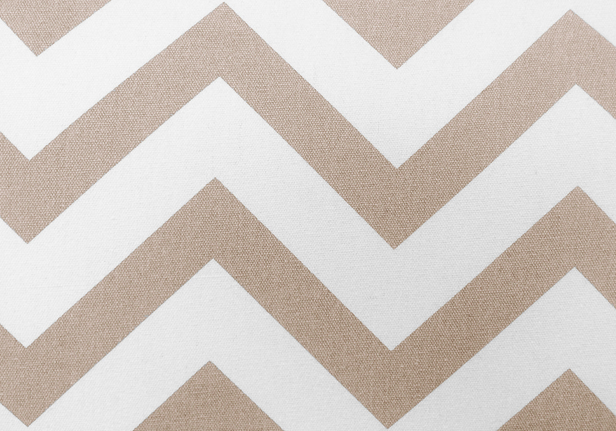 Petra Dark Taupe Chevron Accent Chair with Chrome Metal | Ortholuxe Home - Photo 3