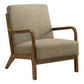 Vera Light Brown Fabric Accent Chair | Ortholuxe Home - Photo 2